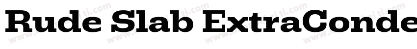 Rude Slab ExtraConde字体转换